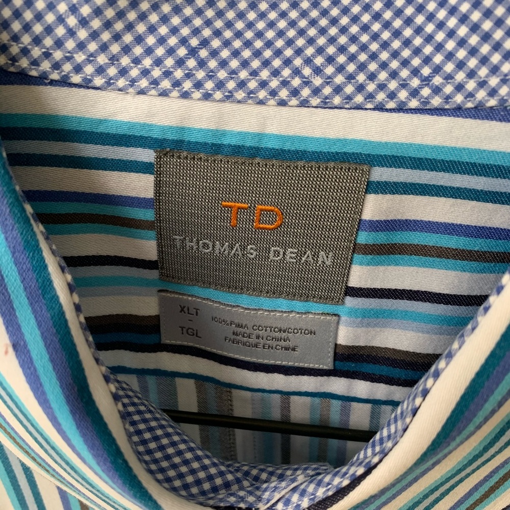 Thomas Dean XL Tall Button Down Shirt